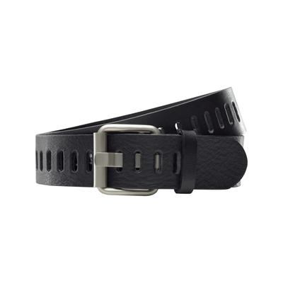 Ledergürtel JAN VANDERSTORM "Ledergürtel OLTE", Herren, Gr. 125, schwarz, Obermaterial: 100% Rindsleder Leather cow., Gürtel Ledergürtel