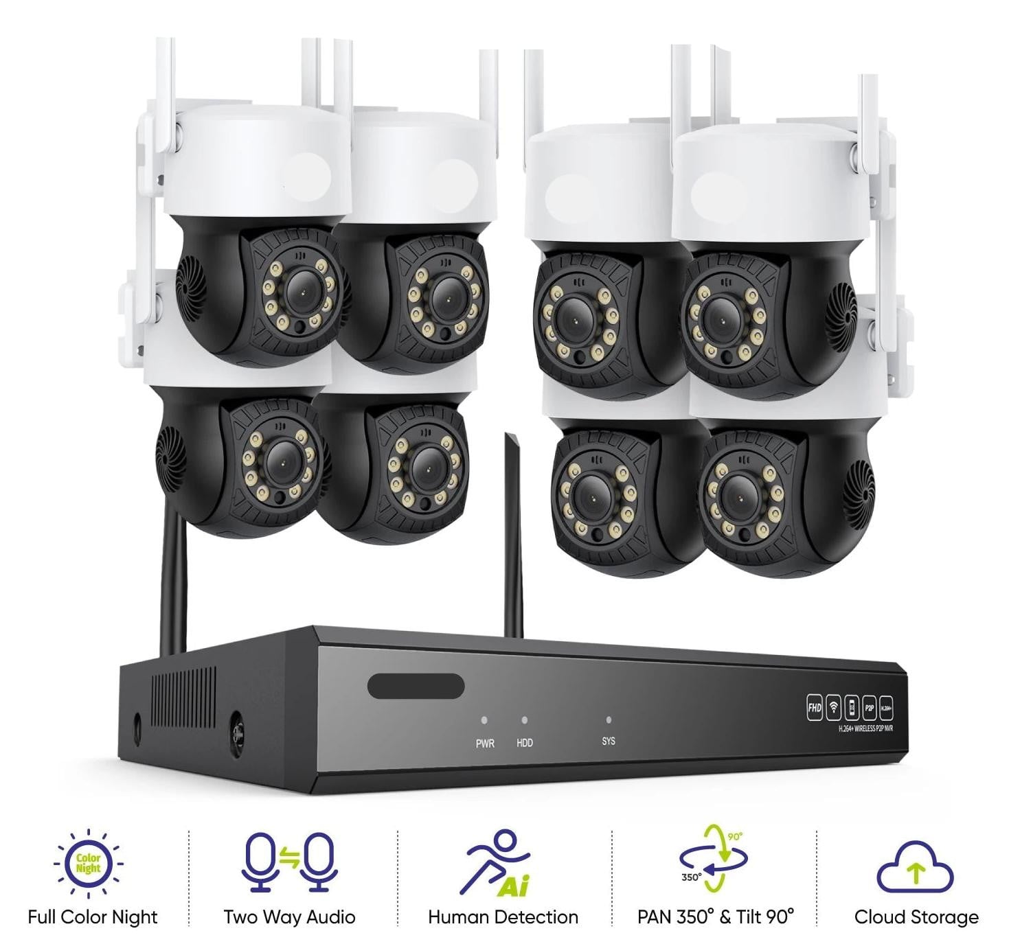 Selius Draadloze Wifi Beveiligingscamera voor Buitengebruik