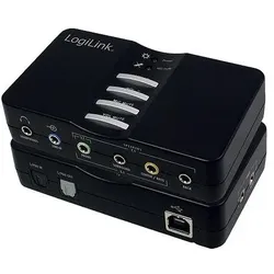 LogiLink USB Sound Box Dolby 7.1 - Soundkarte - 48 kHz - 7.1 - USB (USB, USB 2.0), Soundkarte, Schwarz