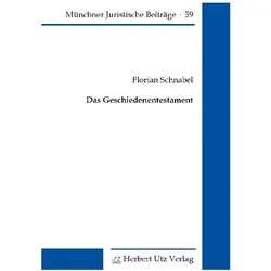 Das Geschiedenentestament, Fachbücher von Florian Schnabel