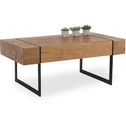 Couchtisch PAPHOS (LBH 110x60x45 cm) - braun - LBH 110x60x45 cm