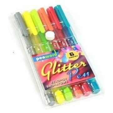 Polsirhurt Glitzer-Gelstift, 6 Farben (6x) (47591608)