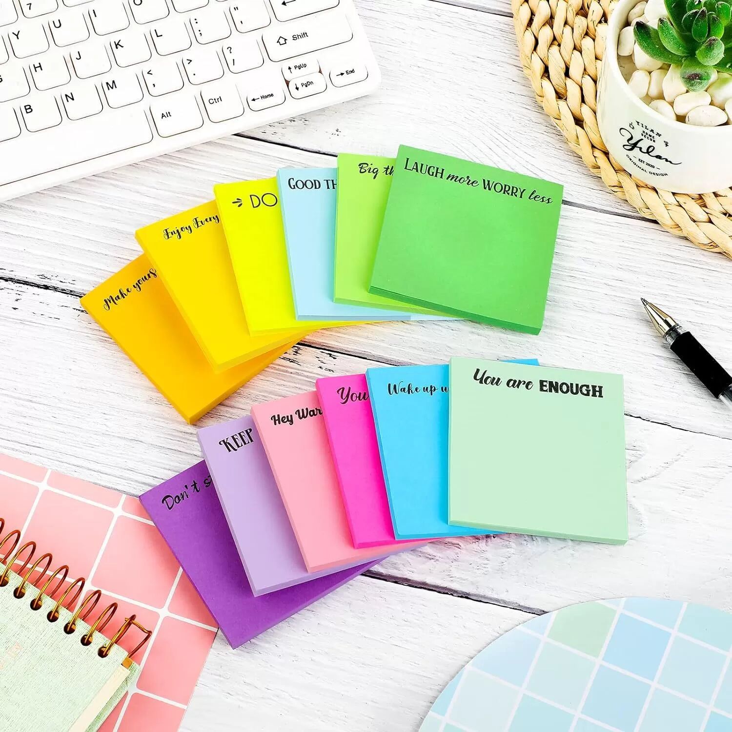 INF Minimalistische Haftnotizen - 12er-Set