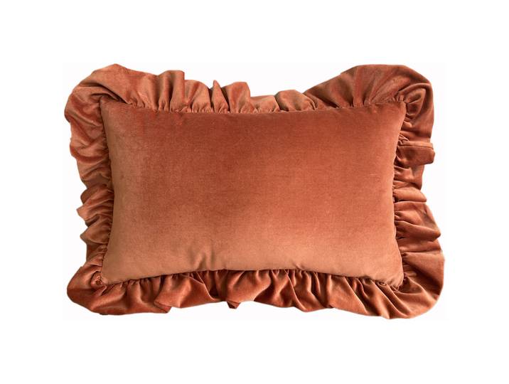 Zierkissen Natural & Feminine Glamour weinrot Baumwolle B 30 T 50 cm - Zierkissen