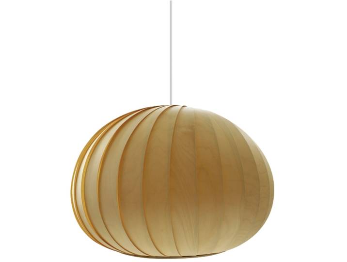 Tom Rossau Pendellampe Avellana Braun Holz 806 lm B 45 cm - LED - Lichtfarbe: Extra warmweiss - LED Energiesparlampen