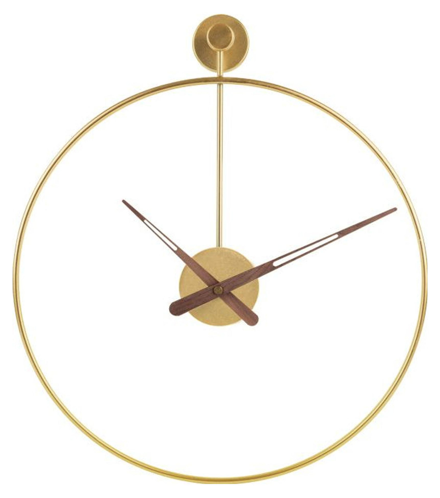 SensaHome Wandklok Rio – Luxe Analoge Wandklok in Industriële Stijl – Goud – Ø50 cm