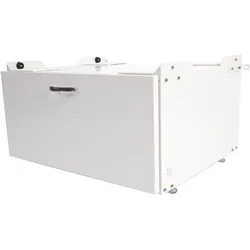 Waschmaschinenunterschrank MCW-E50, Sockel Podest Erhöhung Untergestell, Schublade 33x61x52cm ~ weiß