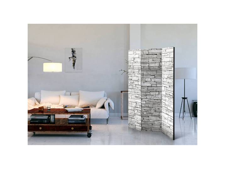 Paravent White Spell Polaire Blanc 135 x 172 x 3cm 3 éléments