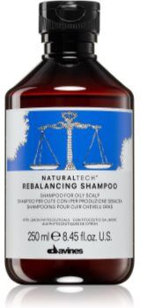 Davines Naturaltech Rebalancing Shampoo champô de limpeza profunda para couro cabeludo oleoso 250 ml. Naturaltech Rebalancing Shampoo