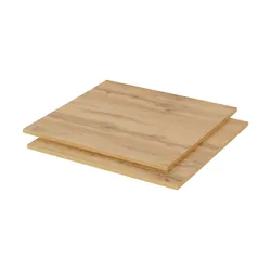 Designrückwand für Highboard  2er-Set   ¦ holzfarben ¦ Maße (cm): B: 51,3 H: 49,1 T: 1.3