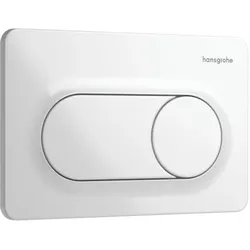 hansgrohe iFrame Original S Betätigungsplatte 66002450 für 2-Mengen-Spülung, Kunststoff, weiß