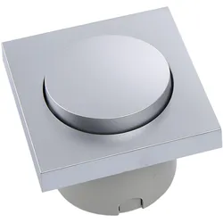 Berker, Lichtschalter + Storenschalter, Integro Pure Ausschalter vorkonfektioniert chrom matt galvanisiert
