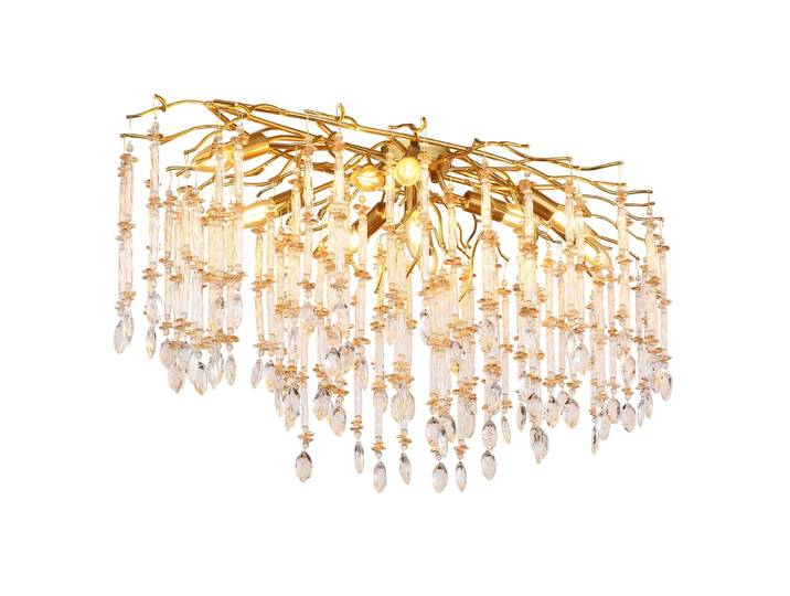 Plafondlamp Gloria 100cm goud Globo - 64142D1