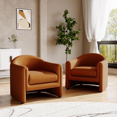DREAMSIDEA "Modern 32.3"" wide Upholstered Accent Chairs Set of 2"