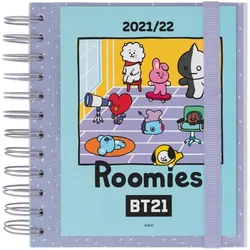 Line Friends BT21 - Školní Kalender / plánovač 2021/2022 (blau)