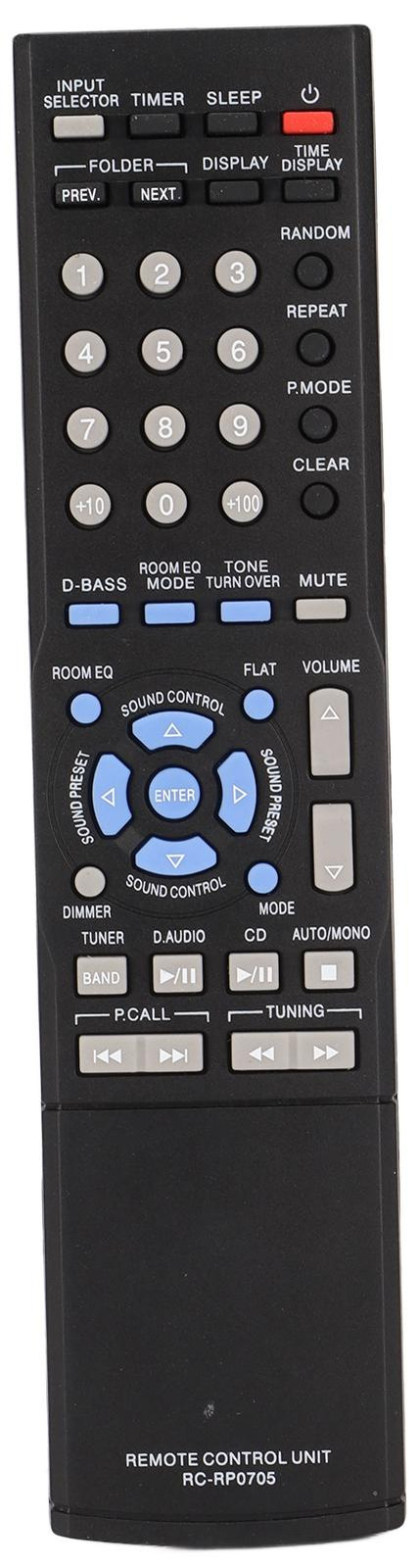 Vervangingsafstandsbediening voor de Kenwood R-K711 compacte Hi-Fi stereo-receiver RCRP0705