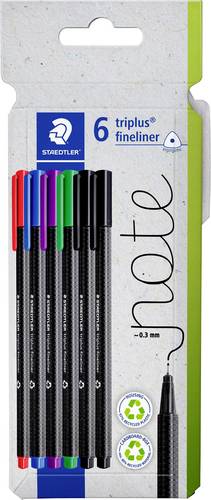Staedtler triplus 334 C6 Fineliner 6St.