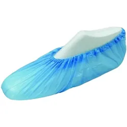 ÜBERSCHUHE Einweg CPE m.Gummizug blau 100 St