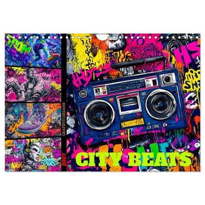 City Beats - Graffiti Dreams (Wandkalender 2027 DIN A4 quer), CALVENDO Monatskalender