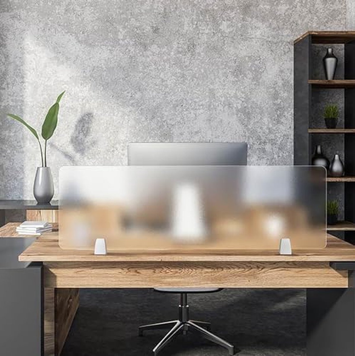 Verstelbare privacy schermen voor bureaus met matte afwerking