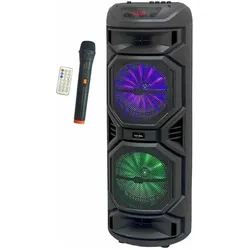 Inovalley Tragbare Bluetooth-Lautsprecher HP59-XXL Schwarz 800 W, Bluetooth Lautsprecher, Schwarz