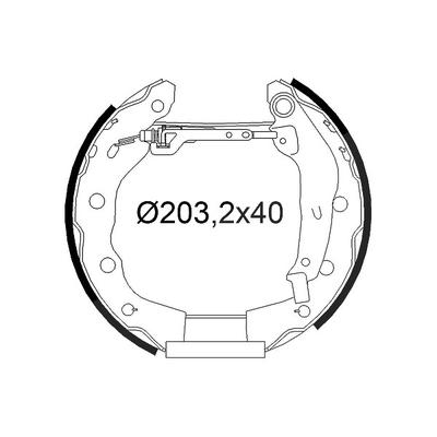 Valeo Bremsbackensatz [Hersteller-Nr. 554965] für Mitsubishi