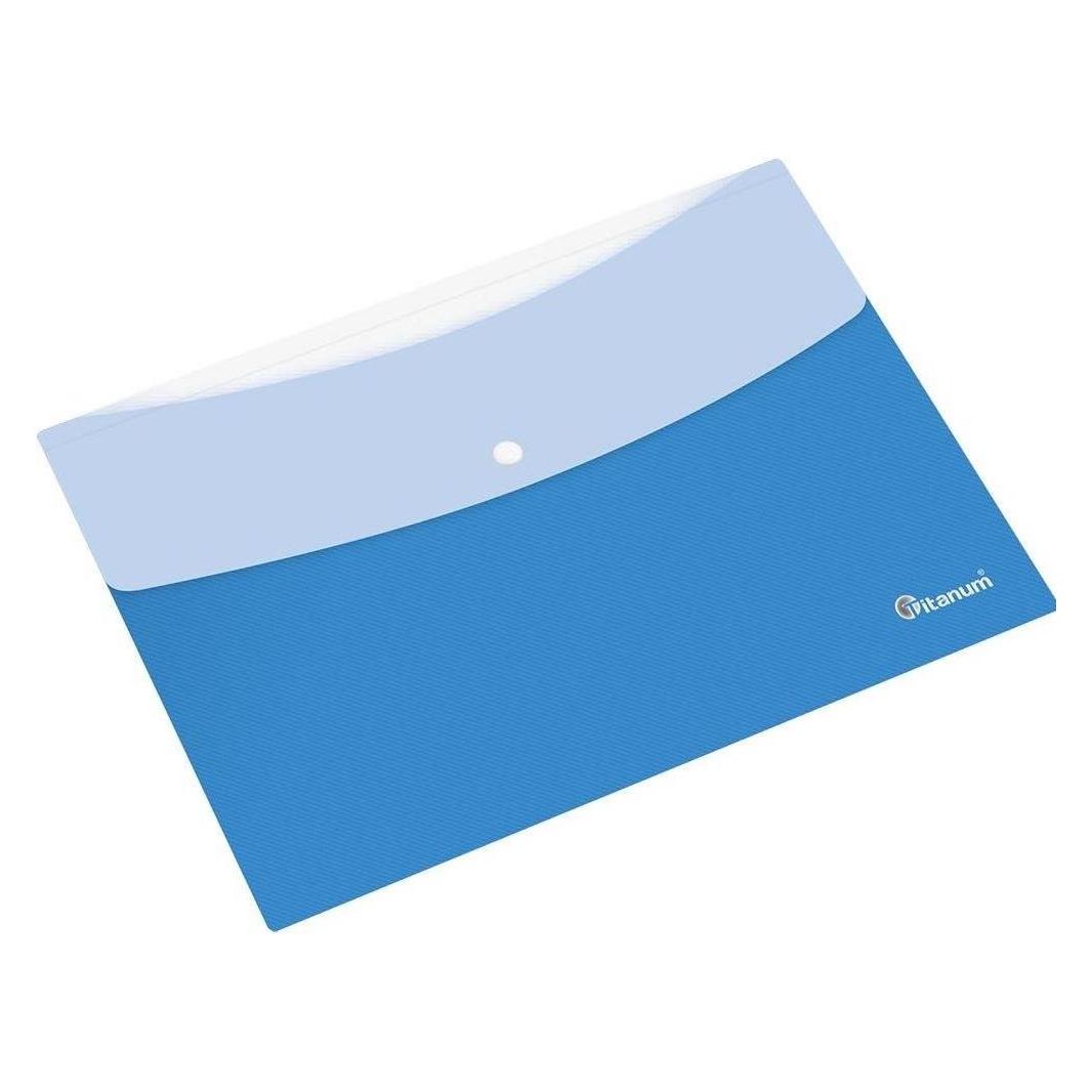 Titanum PP-Umschlagmappe A4, blau und weiss (A4) (47591709)