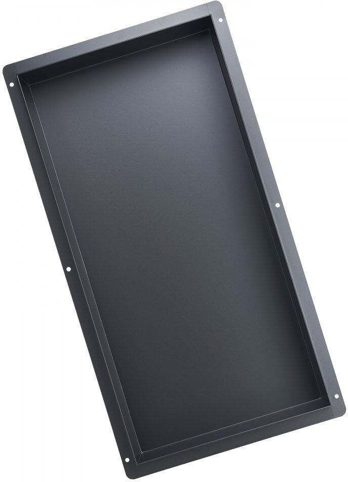 VEVOR Stainless Steel Recessed Bathroom Storage Furniture Set Matte Black 33cm H X 63.5cm W X 10.2cm D