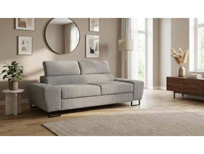 Family Meble Sofa Savio Apollo, 2-Sitzer – Grau – 55