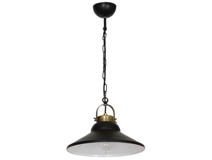 Schwarze Pendelleuchte IRON 6207 Luminex