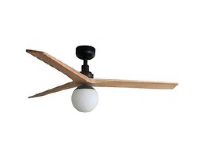 Ventilateur de plafond - FARO - KLIM M - Noir/pin - Moteur DC 6 vitesses - E27 télécommande