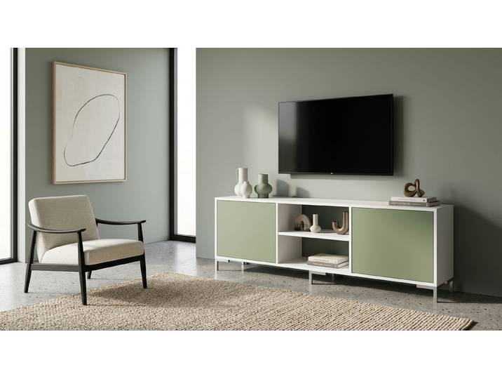 Modernes maßgefertigtes Sideboard MDF Beschichtet MDF Weiß matt