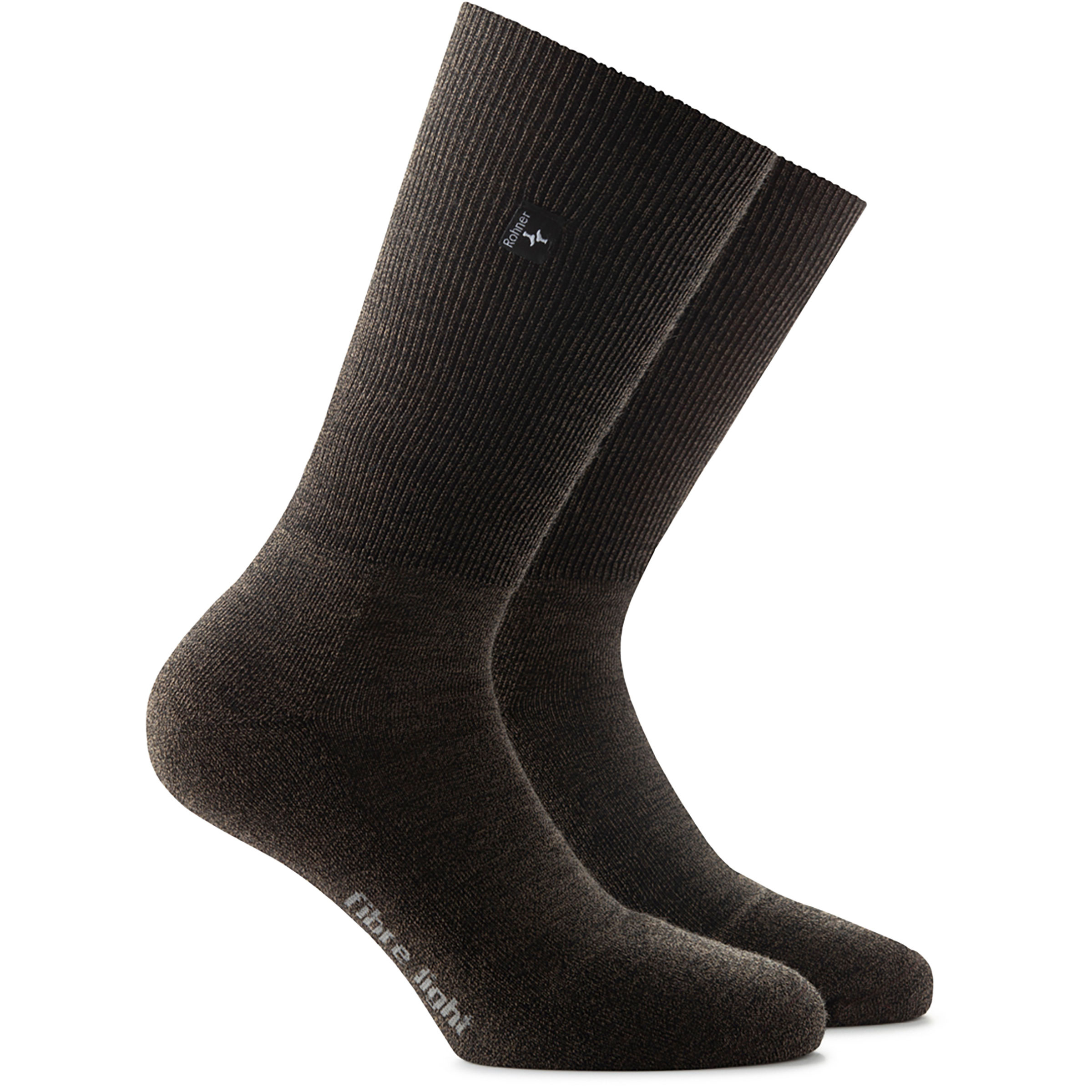 Rohner Fibre Light supeR Wandersocken braun Größe 44 Camping Atmungsaktiv Merinowolle