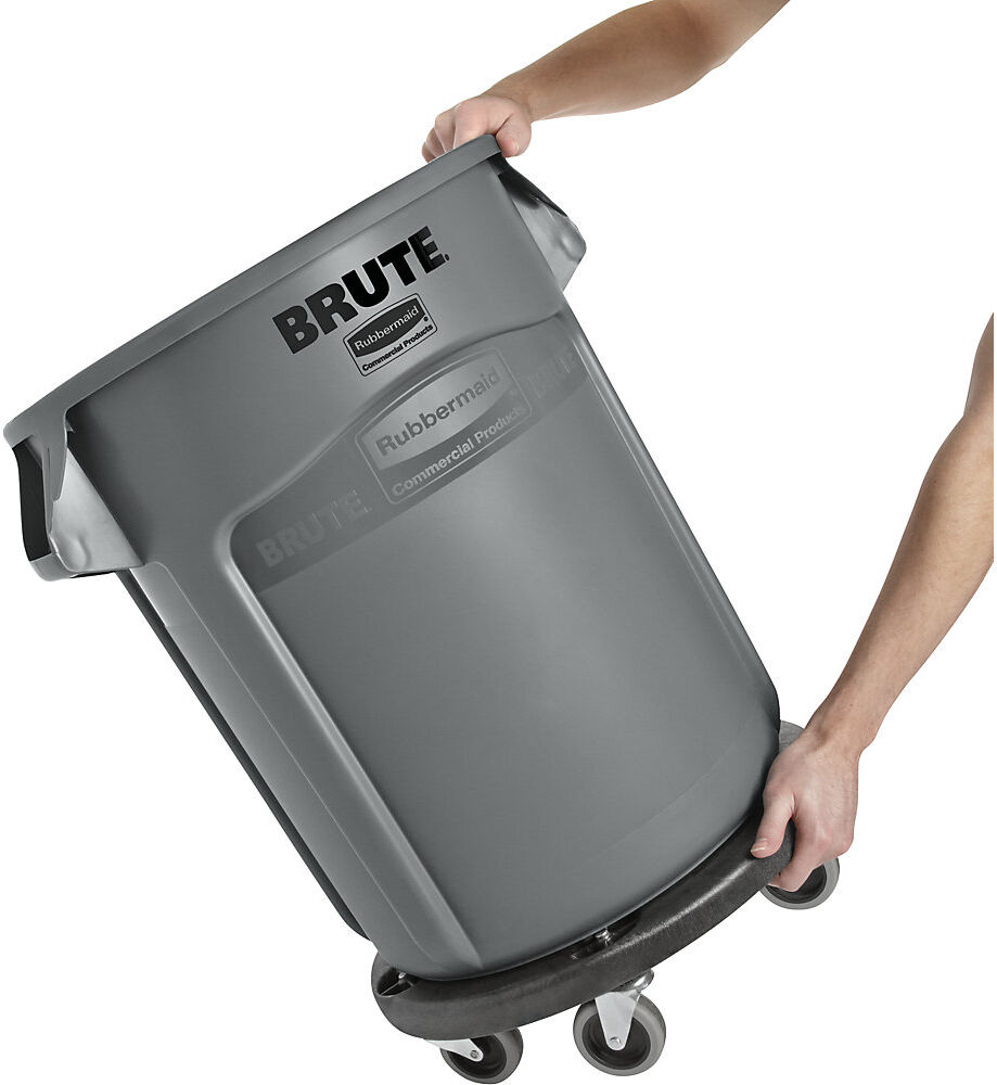Universalcontainer BRUTE® mit Fahrwagen, Volumen 166 l, grau Rubbermaid