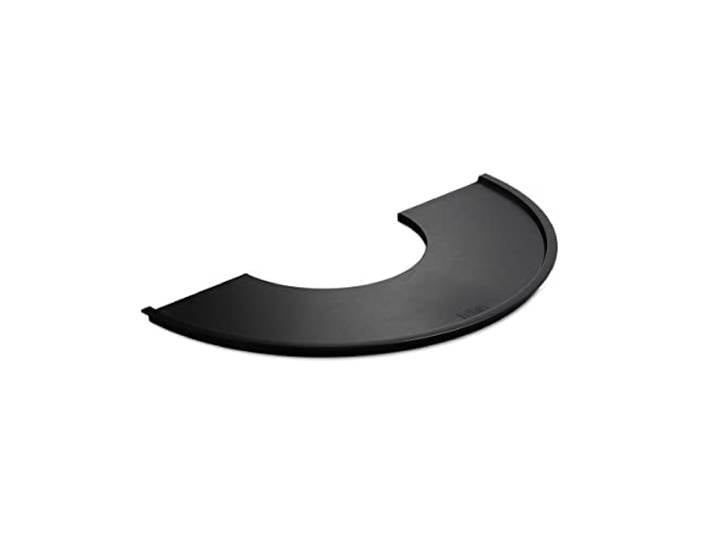 höfats - BOWL 57 Plancha - emaillierte Grillplatte aus Gusseisen - Für Grillgut jeder Größe geeignet - Halbring, Feuerplatte, Grillring, Feuerring als Zubehör für alle BOWL Feuerschalen
