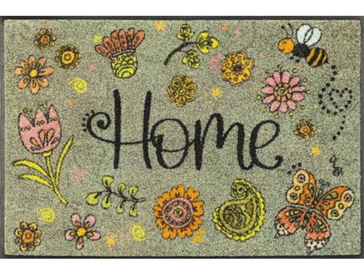 Wash+Dry Fußmatte Lovely Home 50x75 cm, bunt innen und außen, waschbar