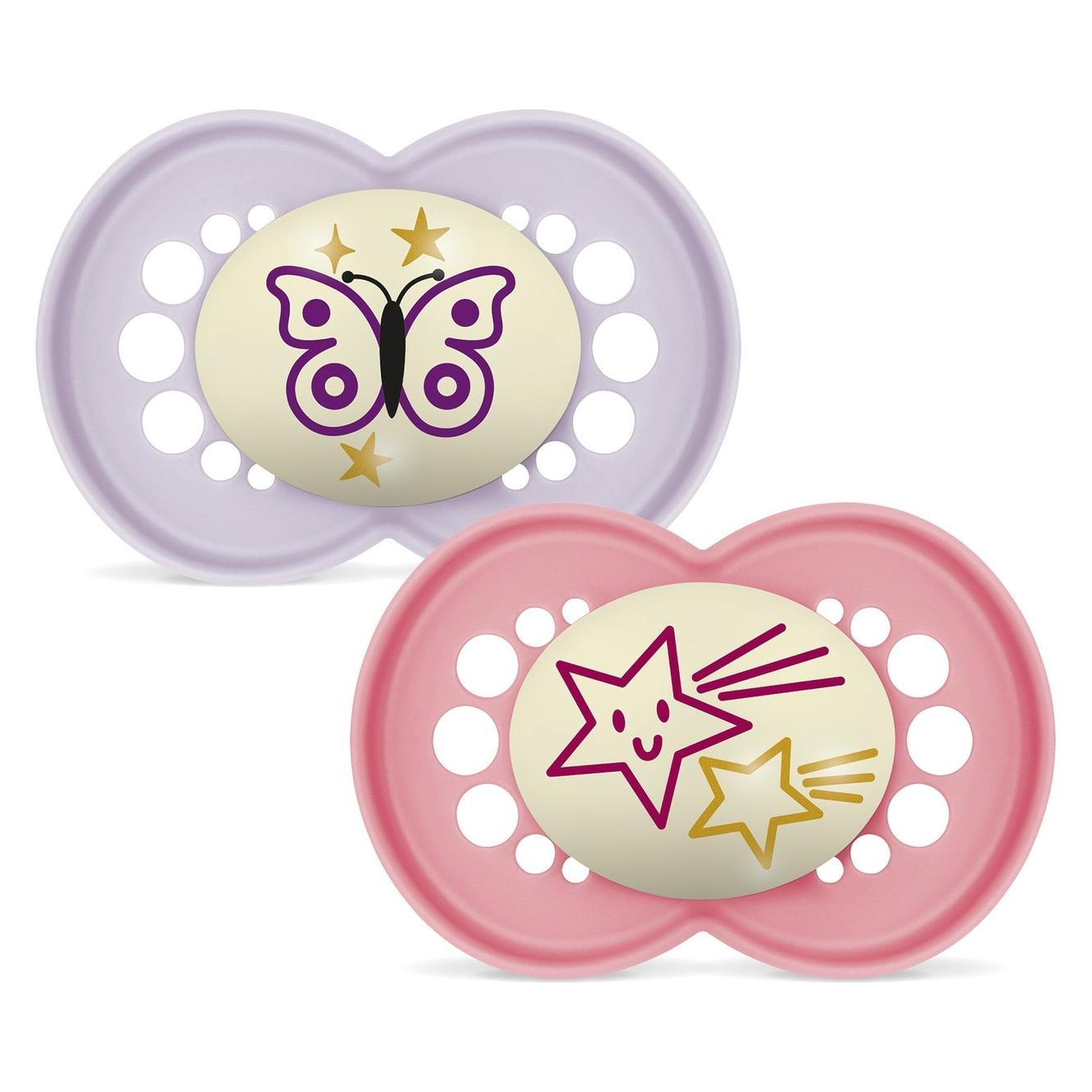 MAM - Orig Night Silk 2p Box V - Pink (4115560)