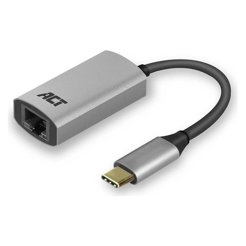 ACT USB-C Gigabit network adapter USB-C- RJ45 GIGA ETHERNET 0.14 (USB-C, RJ45 Gigabit Ethernet (1x)) (AC7080)