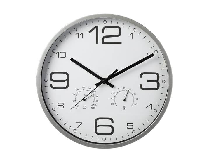 Wanduhr Wetterstation 30 cm