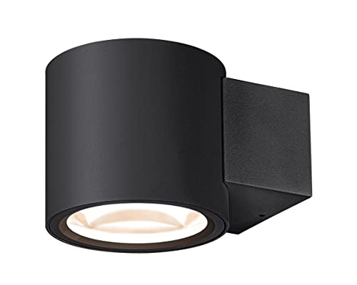 SLV Oculus wandlamp zwart aluminium dimbaar met LED 8,5W 570lm
