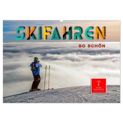 Skifahren - so schön (Wandkalender 2026 DIN A2 quer), CALVENDO Monatskalender
