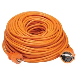 Perel Verlängerungskabel - 40 M - Orange - Schutzkontakt (Deutsches System)