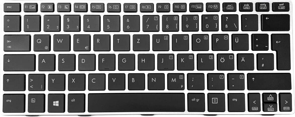 T-ProTek Toetsenbord met verlichting en zilveren frame voor HP EliteBook Revolve 810 G2 (F6H56AW)