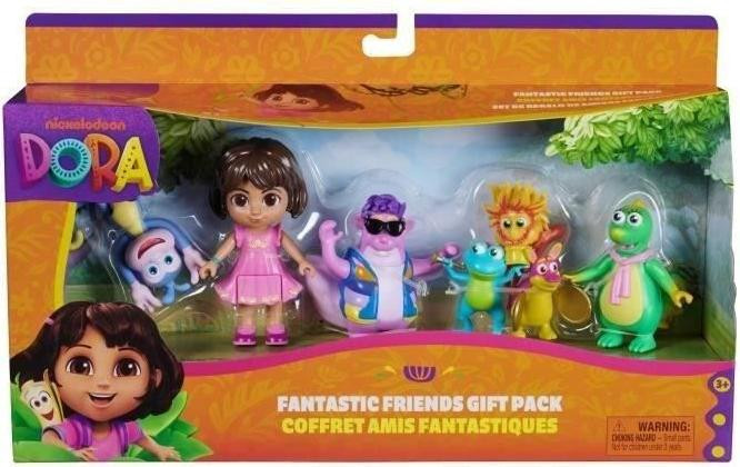Spin Master Dora de Avonturierin Figuurset met 5 figuren: Babouche, Tico, Véra en Trio Fiesta