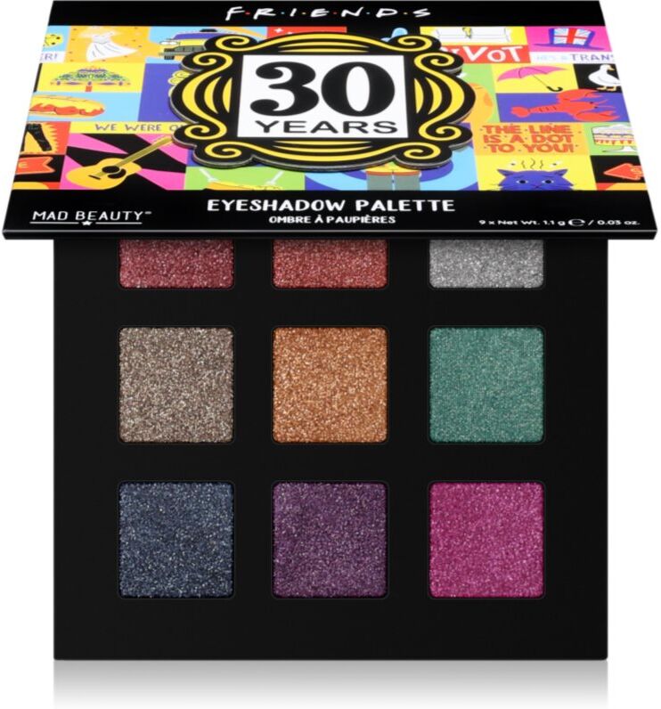 Mad Beauty Friends 30 Years eyeshadow palette 9x1.1 g