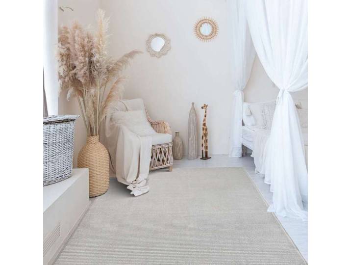 Tapis beige motifs lignes 160x230