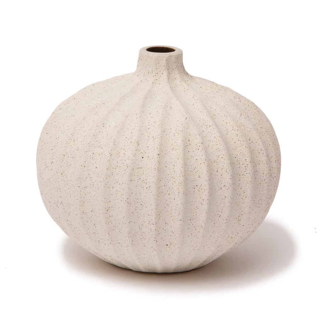 Lindform Bari vaas Sand white light deep line, M
