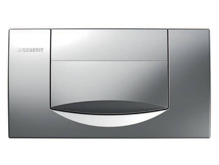 Plaque de recouvrement Geberit 200 F avec déclenchement depuis l'avant chromé