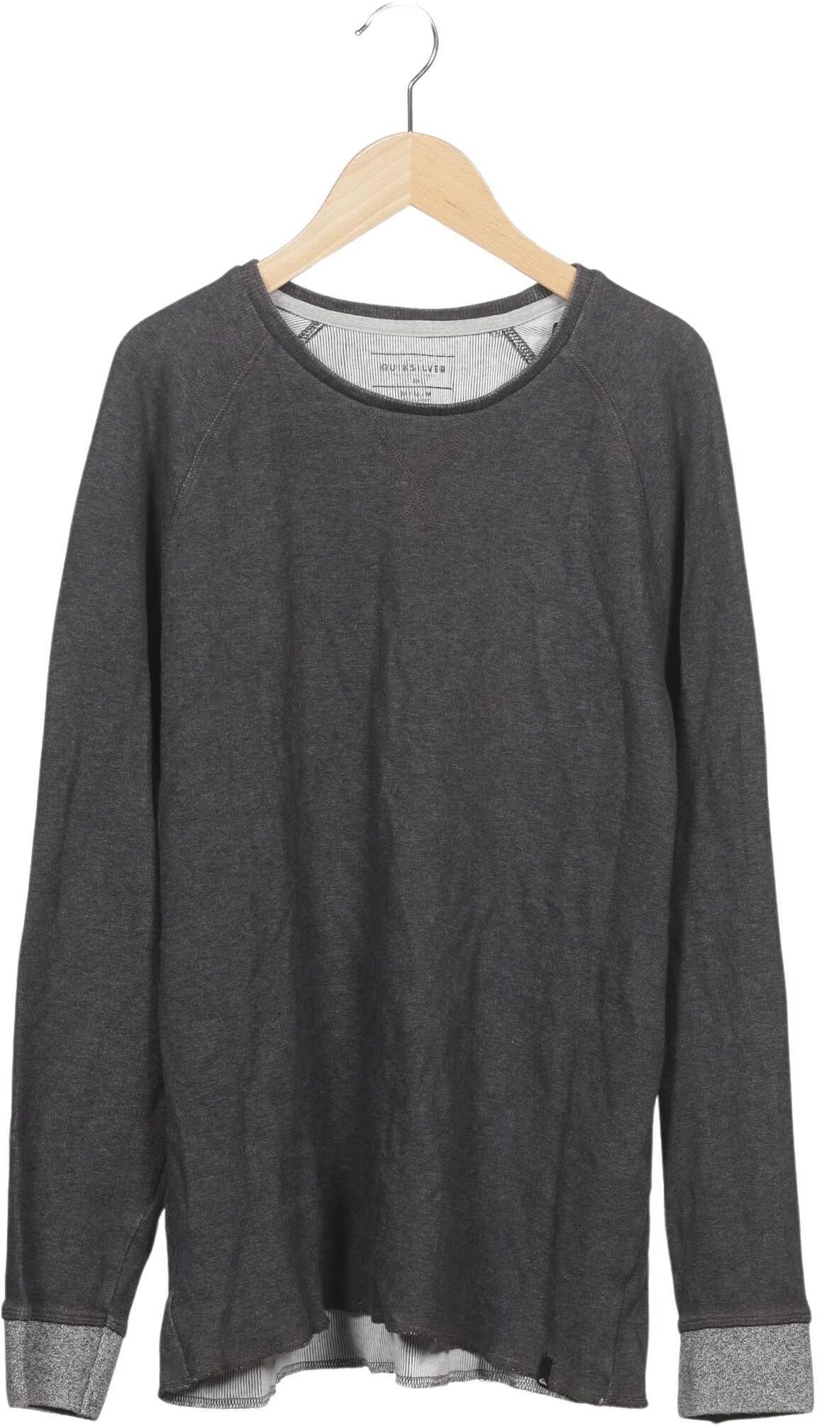 Quiksilver Herren Sweater, Grau, Gr. M, Baumwolle - Second Hand