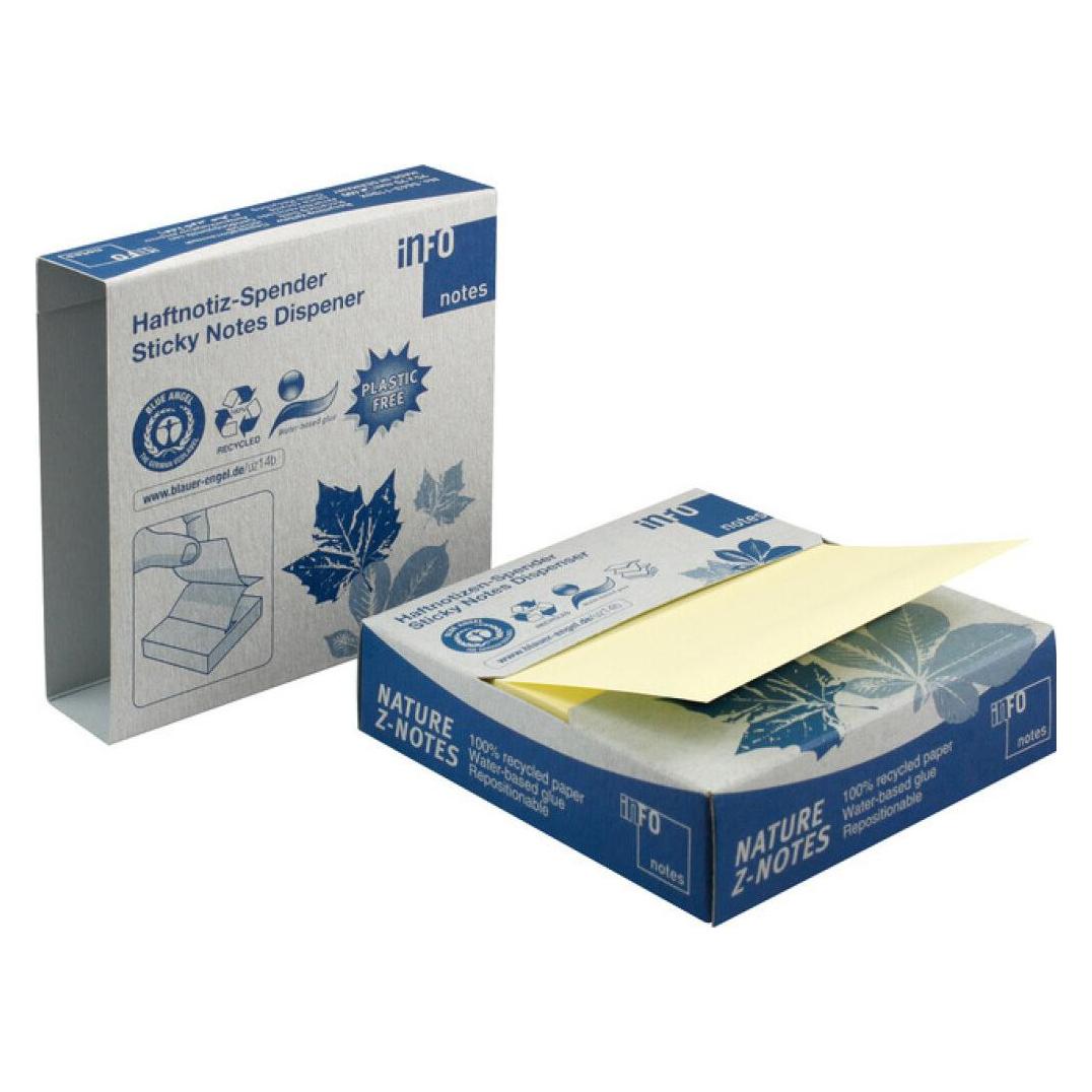 Info Z-Notes Recycling Haftnotizen Standard gelb 1 Pack (75 x 75 mm) (5643-11BOX)